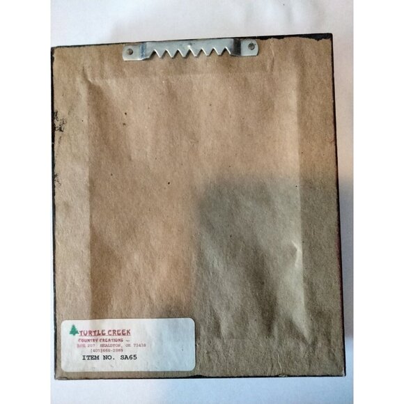 Happy Is The Home Embroidered Wall Art Black Wooden Frame Handcrafted - Picture 2 of 5